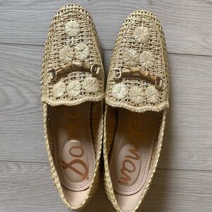 Sam Edelman loafers flats rattan women’s size 8